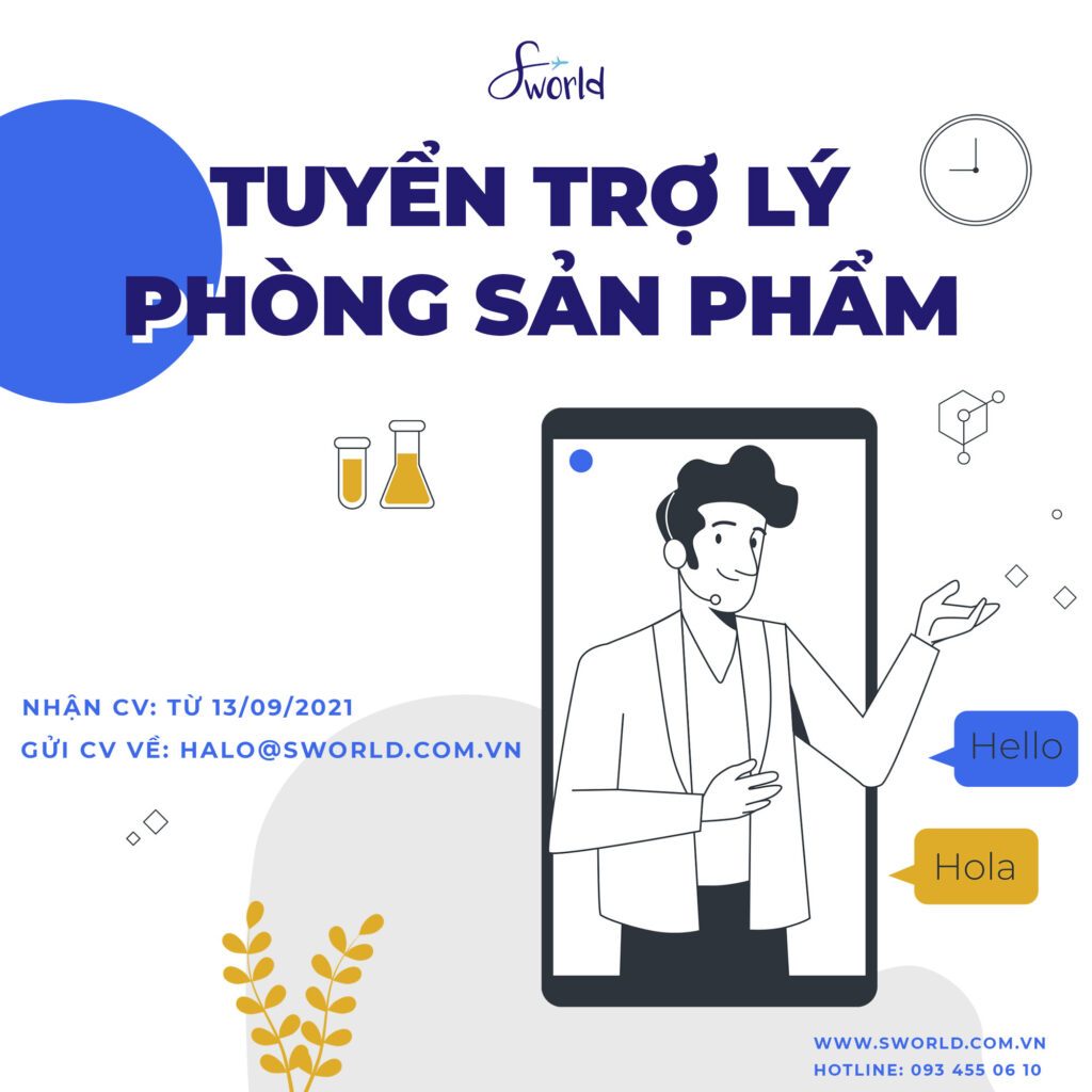 Tuyển trợ lý phòng sản phẩm 1 Tuyển trợ lý phòng sản phẩm