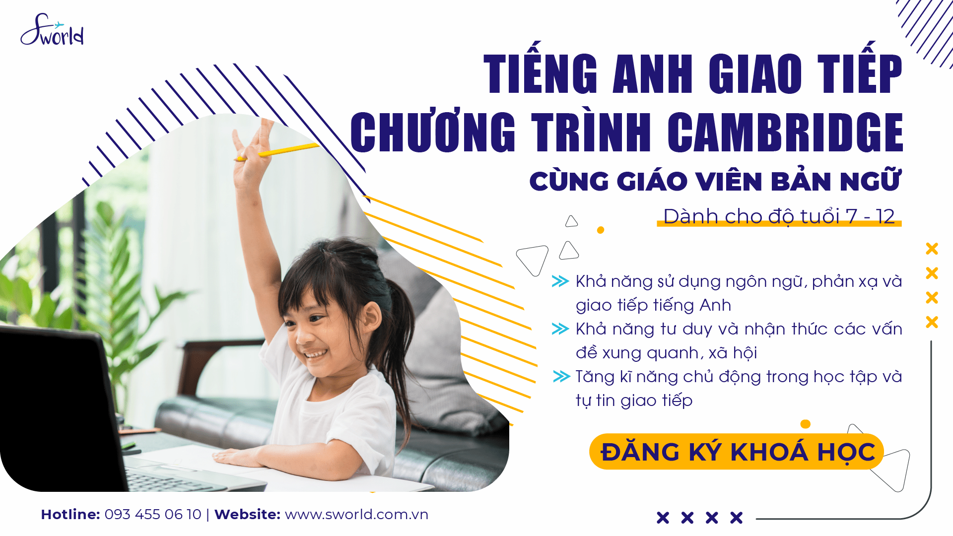 Khoá học tiếng Anh giao tiếp cho trẻ - Sworld Việt Nam