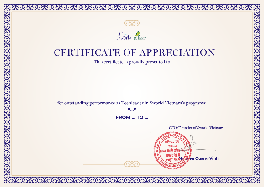 Teenleaders_chứng chỉ