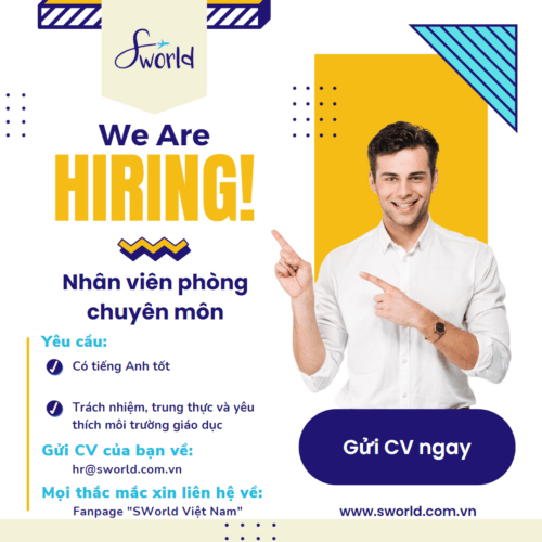 Lịch khai giảng khoá học tiếng Anh tháng 2 - 2022 4 Tuyển dụng nhân viên phòng chuyên môn