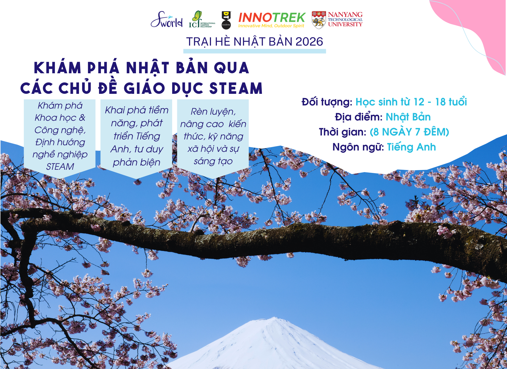 Khám phá Nhật Bản qua các chủ đề giáo dục STEAM - TRẠI HÈ NHẬT BẢN 2026 1